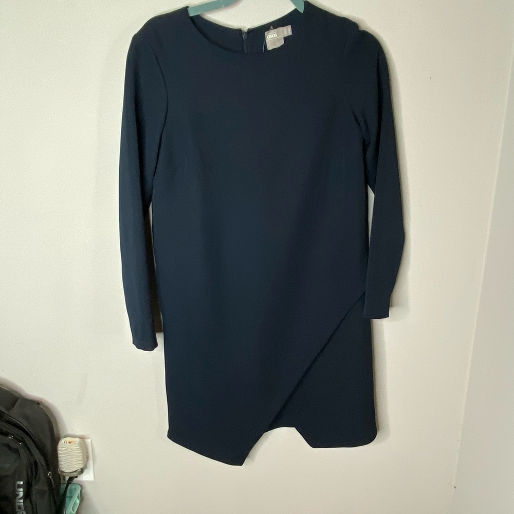 ASOS • Navy Sz 6 Long Sleeve Dress